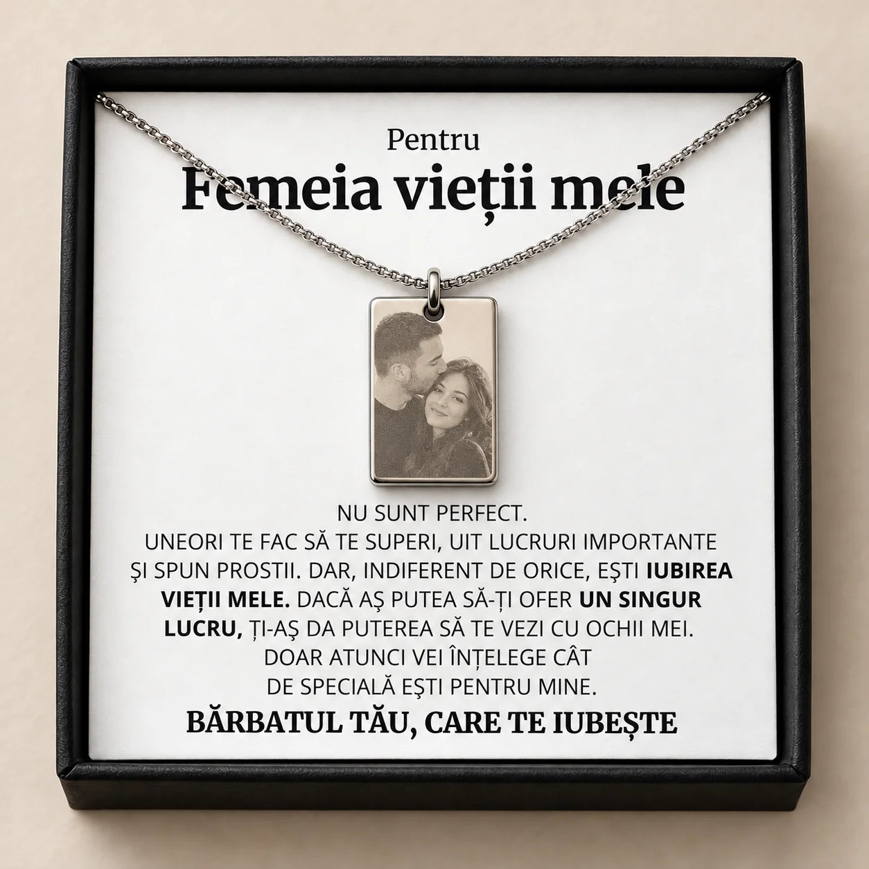 Lănțișor Gravat cu Fotografie