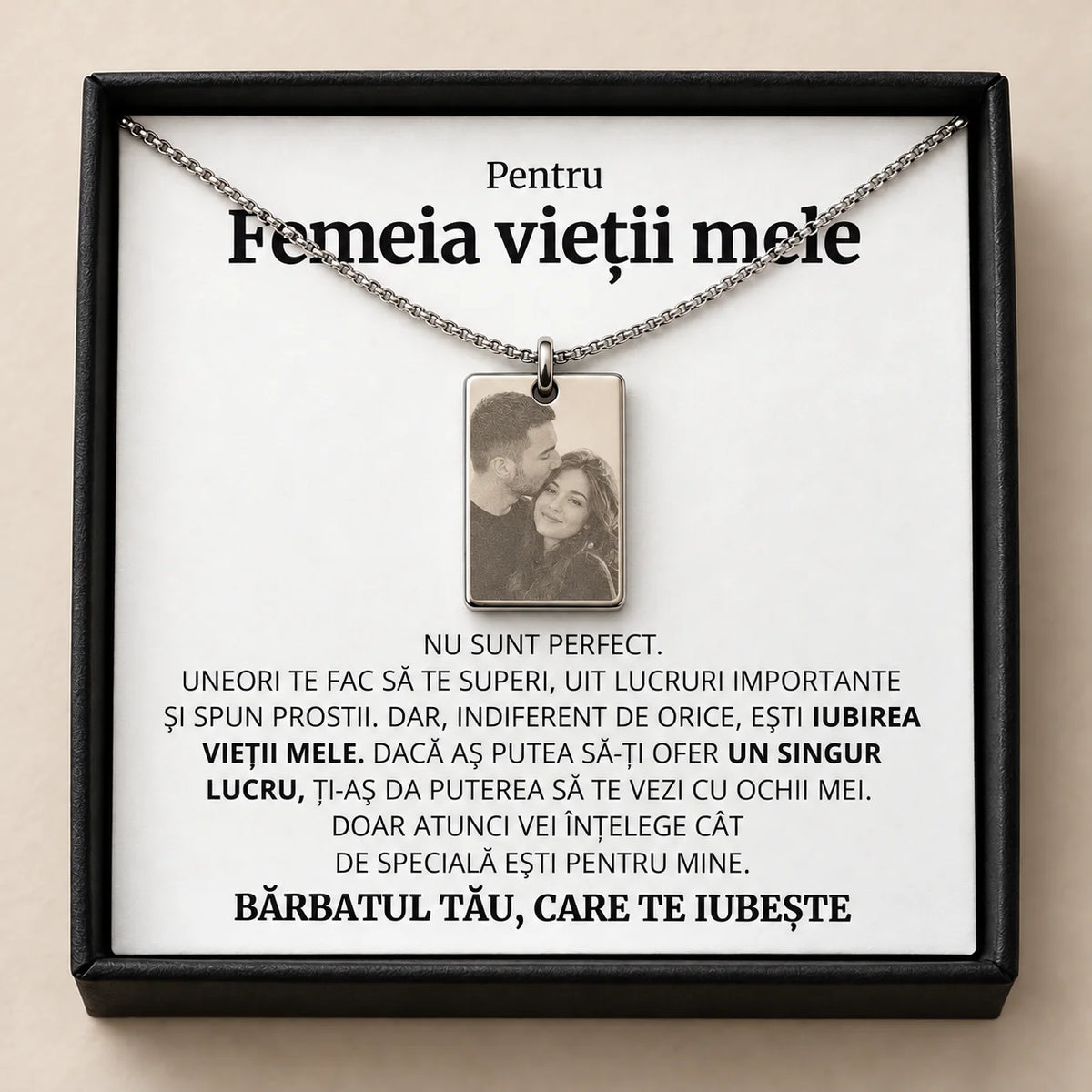 Lănțișor Gravat cu Fotografie